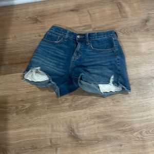 Old navy jean shorts with adjustable waist.